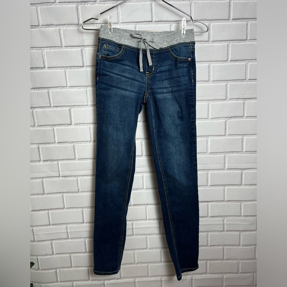 JUSTICE girls chic style fashion  slim super skinny jeans/size 12 - Picture 2 of 11